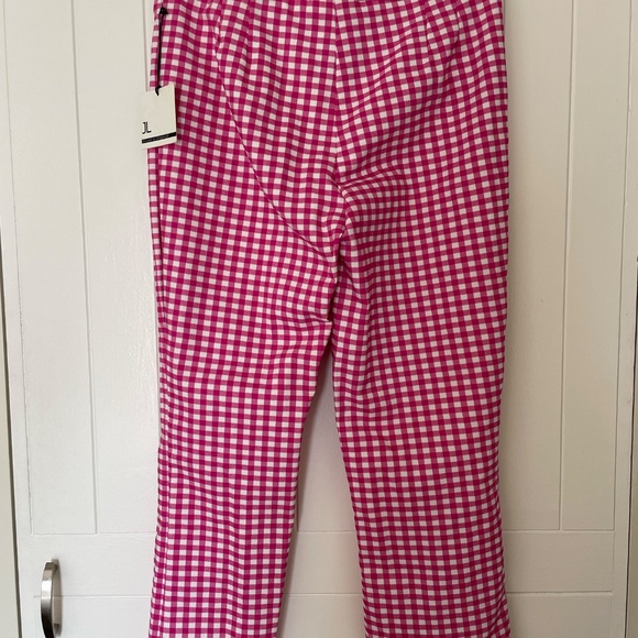 Pink Gingham capri stretch pants - Picture 2 of 10